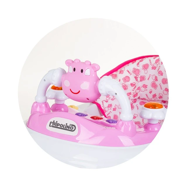 Baby walker Cow pink