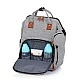 Backpack/ Diaper bag for stroller ash grey