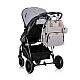 Backpack/ Diaper bag for stroller ash grey