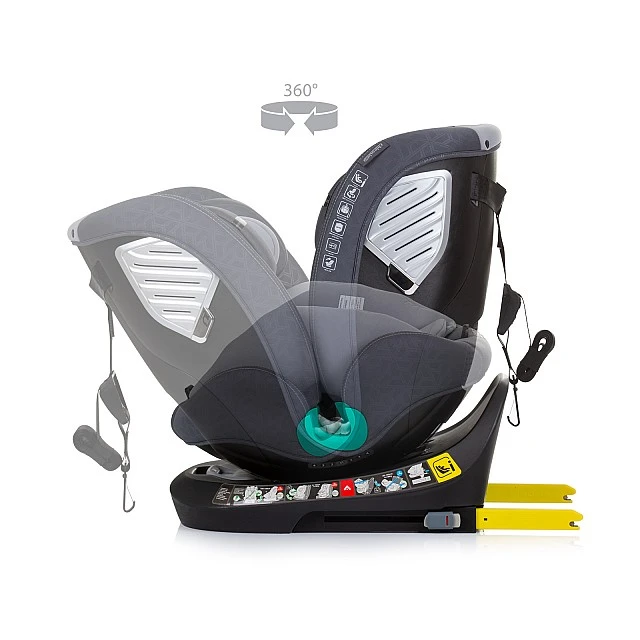 Car seat I-SIZE 40-150 cm ISOFIX 360 SUPREME granite