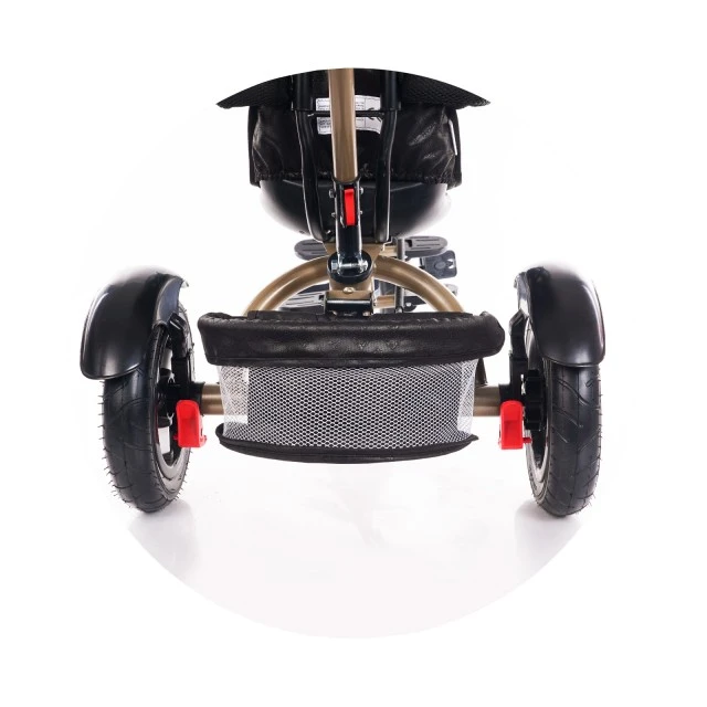 Tricycle for twins 2PLAY obsidian/gold