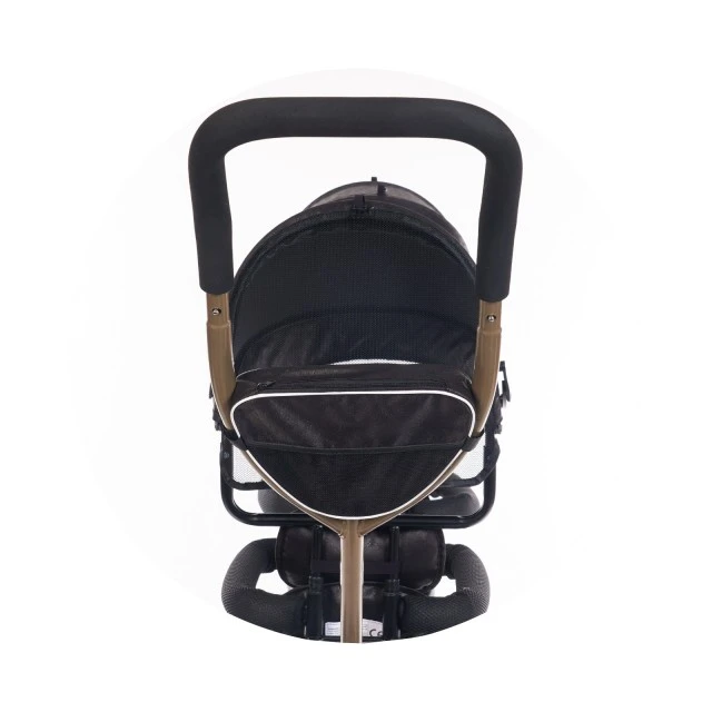 Tricycle for twins 2PLAY obsidian/gold