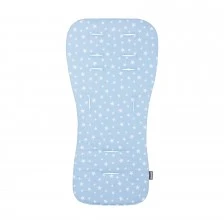 Soft stroller liner blue/blue stars