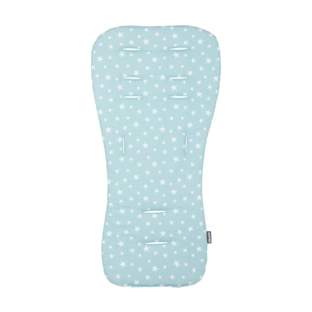 Soft stroller liner mint/stars