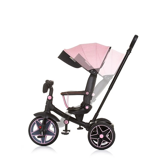 Tricycle with canopy Derby flamingo