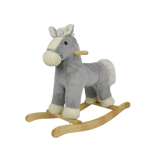 Gray rocking horse