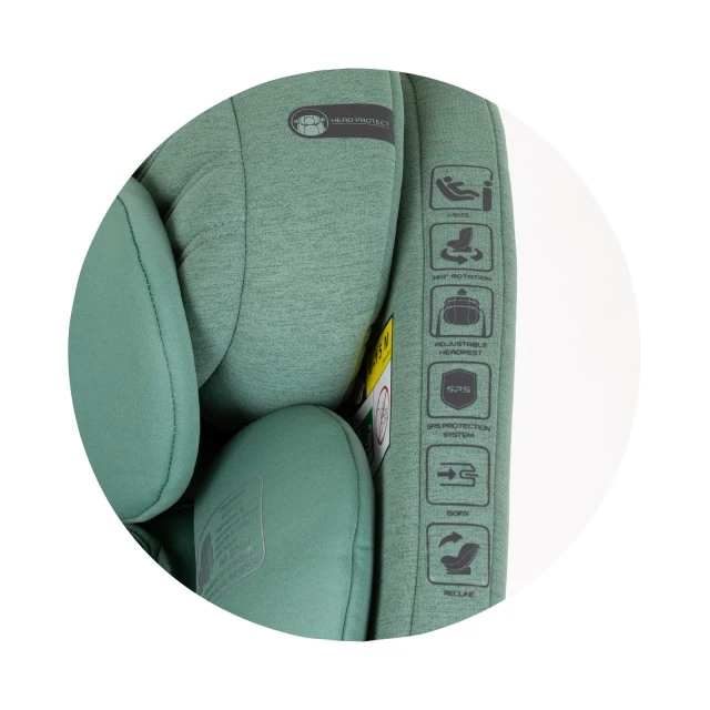 Car seat 360 I-size 40-150 TORINO green