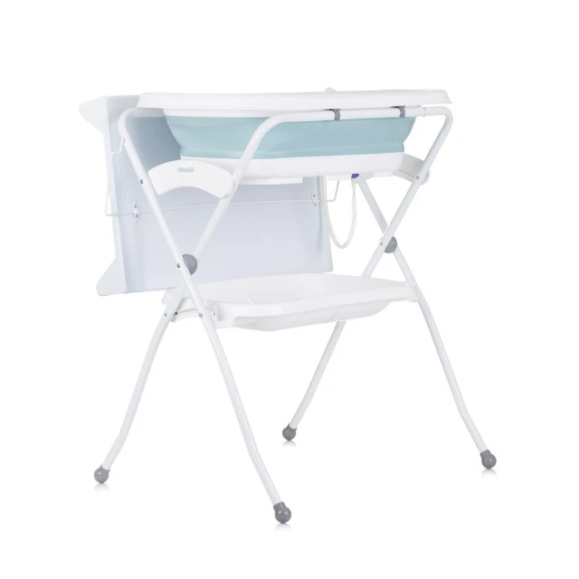 Bath tub with bath stand and changing mat Fiore blue