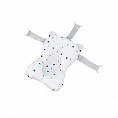 Baby bath net and cushion Multi - stars, white
