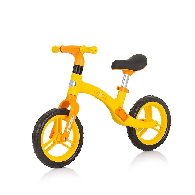 Balance toy on wheels Zig Zag orange/yellow
