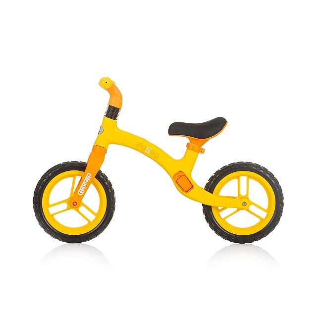Balance toy on wheels Zig Zag orange/yellow