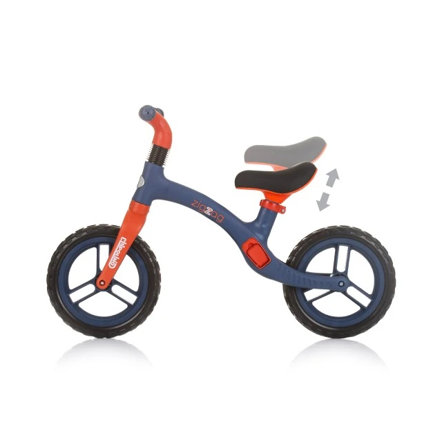 Balance toy on wheels Zig Zag blue/red