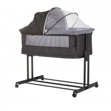 Co-sleeping crib with drop side “Zen" obsidian