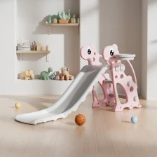 Children's slide 116 cm. Dino pink