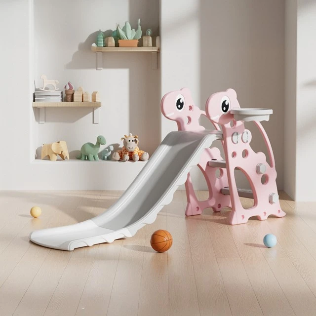 Children’s slide 116 cm. Dino pink