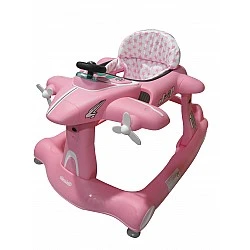 Baby walker 3 in 1 "Airplane" pink