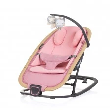 Baby lounger "Senso" marshmallow+wood
