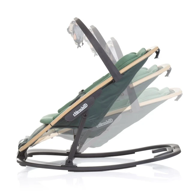 Baby lounger Senso basil+wood
