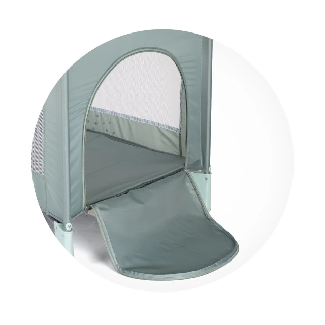Portable playpen Capri Hippo green