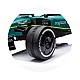 Electric car Aston Martin green