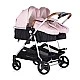 Baby stroller for twins DuoSmart marshmallow