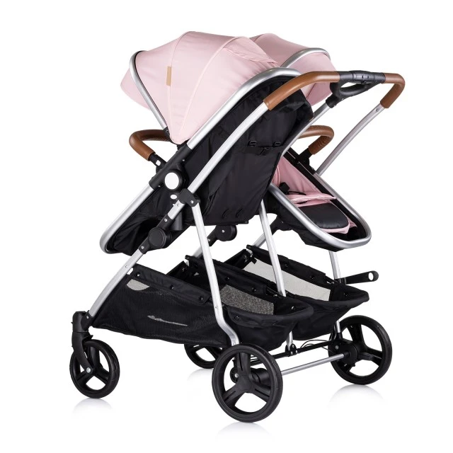 Baby stroller for twins DuoSmart marshmallow