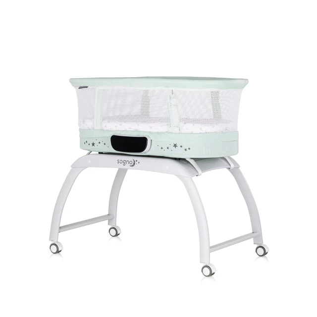 Playpen-swing with LED display Sogno green