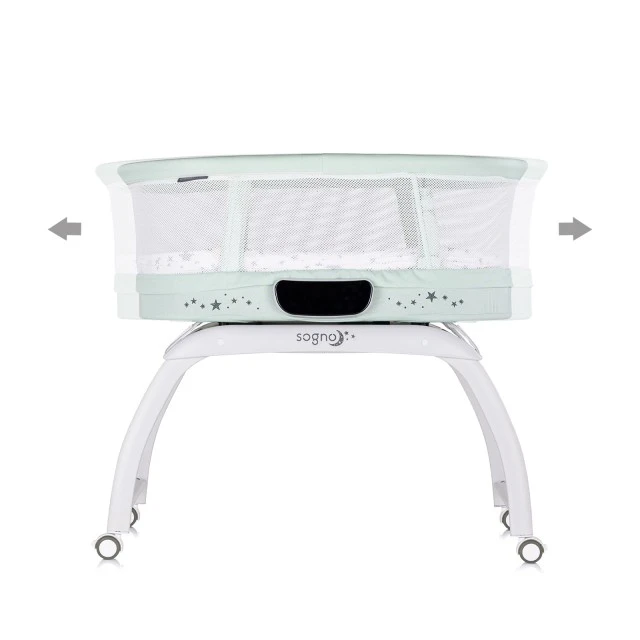 Playpen-swing with LED display Sogno green