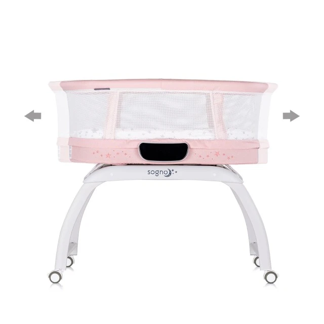 Playpen-swing with LED display Sogno pink