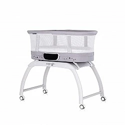 Playpen-swing with LED display "Sogno" gray