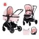 Baby stroller "Aura" pink marshmallow
