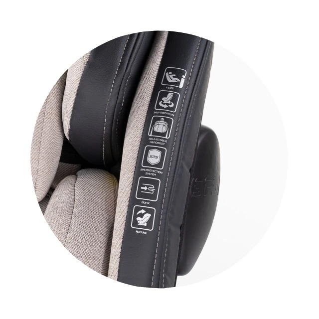 Car seat 360 I-size 40-150 HYPNOTIC tires