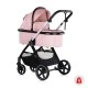 Baby stroller 3 in 1 "Marbella" pink marshmallow