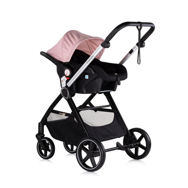 Baby stroller 3 in 1 Marbella pink marshmallow