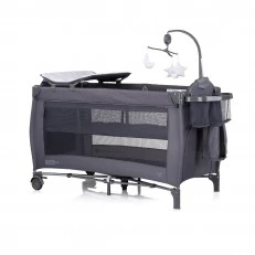 Baby portable cot Bella anthracite