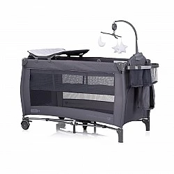 Baby portable cot Bella anthracite