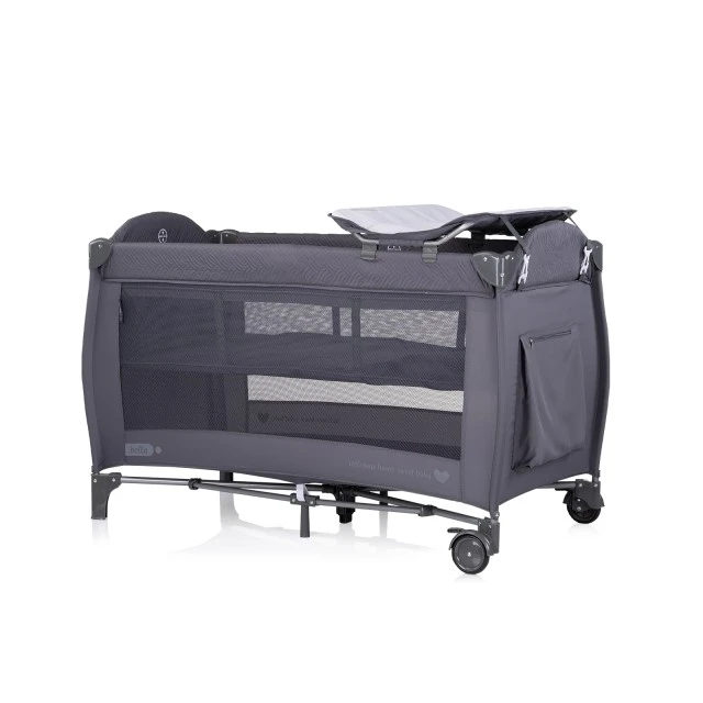 Baby portable cot Bella anthracite