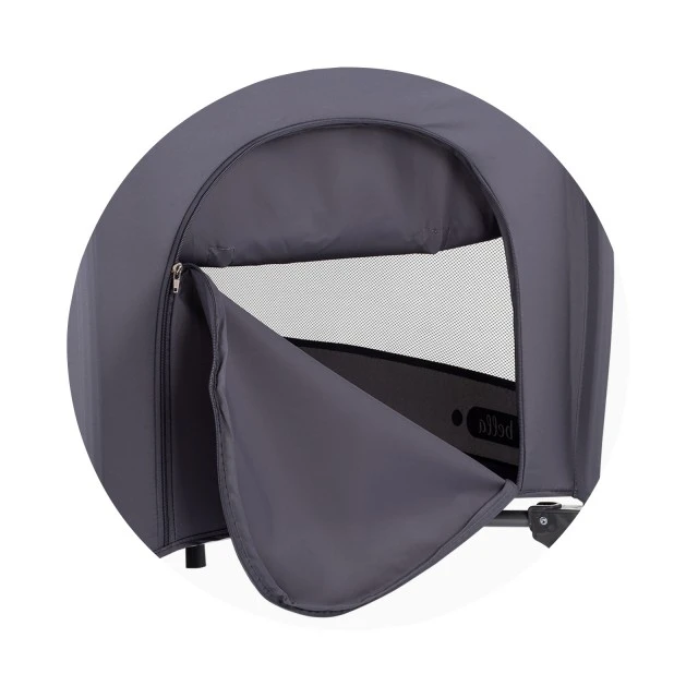 Baby portable cot Bella anthracite