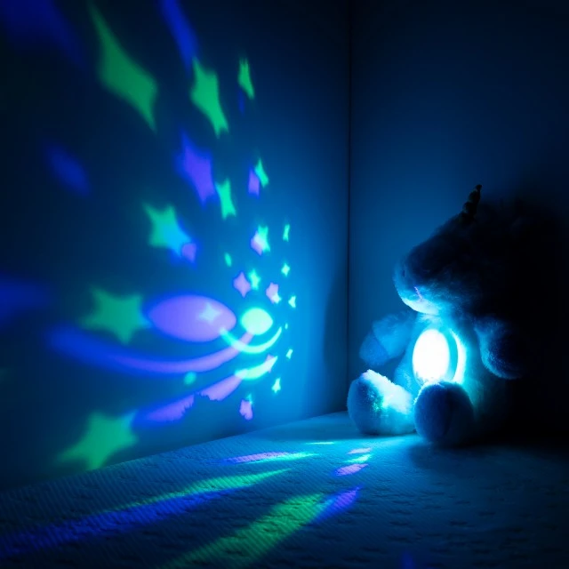 Plush toy with projector/musicLittle unicorn