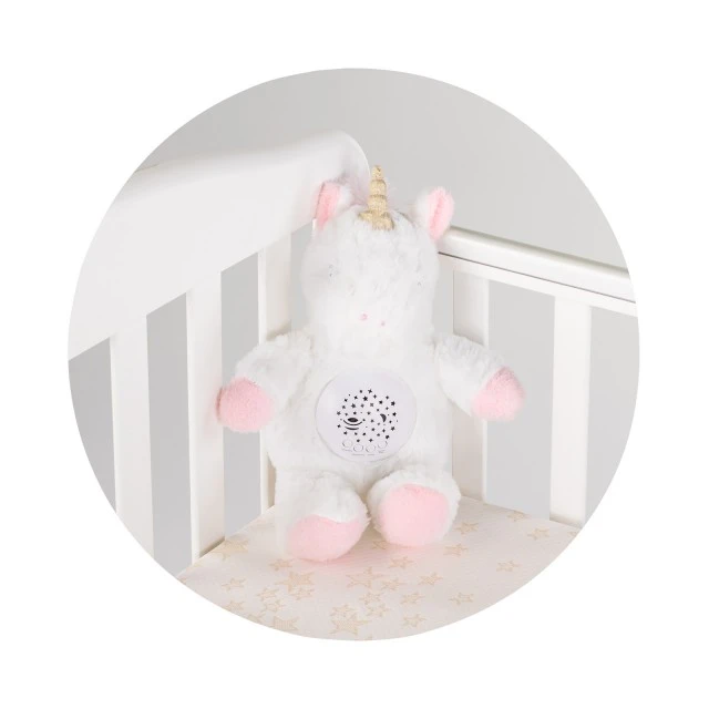 Plush toy with projector/musicLittle unicorn
