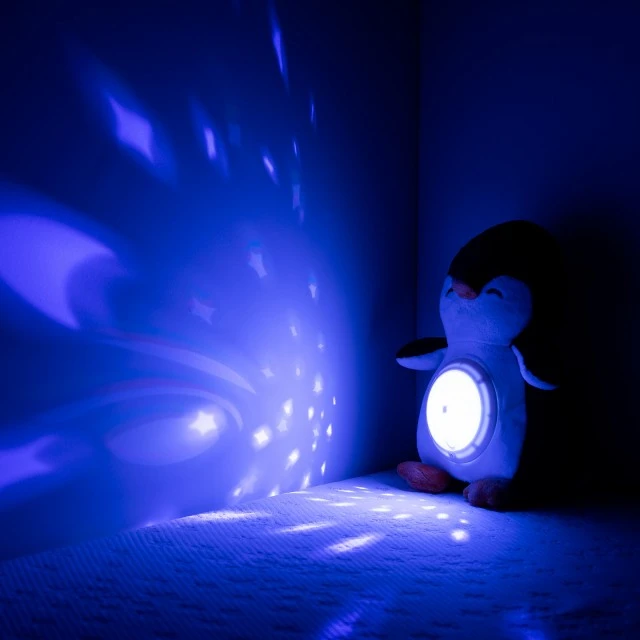 Plush toy with projector/music Penguin