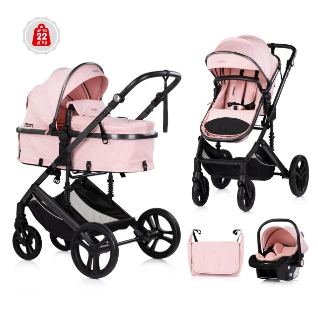 Baby stroller Amore pink powder