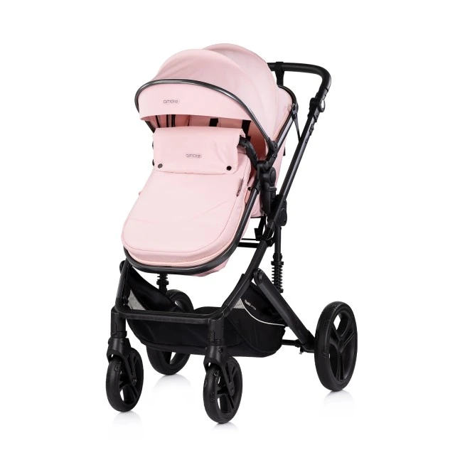 Baby stroller Amore pink powder