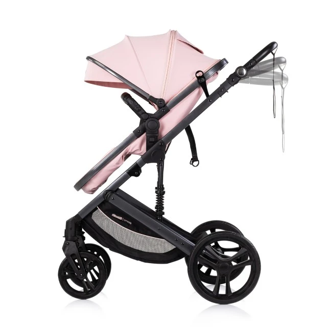 Baby stroller Amore pink powder