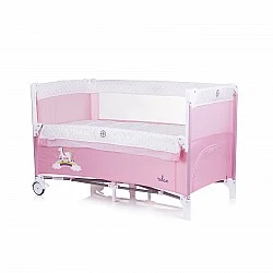 Playpen with drop side Relax pink