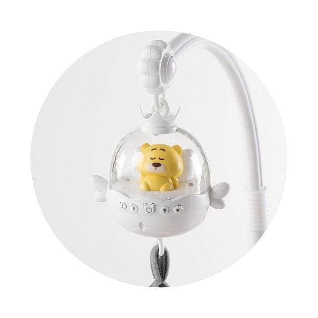Musical toy with projector Sleeping Forest gray