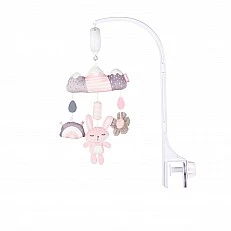 Musical bed toy "Sleeping Bunny" pink