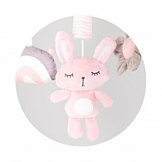 Musical bed toy "Sleeping Bunny" pink