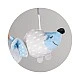 Musical bed toy "Happy Elephant" blue
