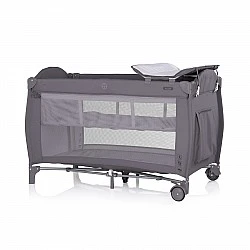Baby portable cot White dark gray
